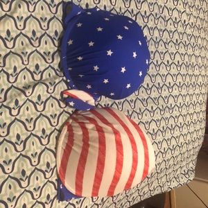 American Flag bikini top